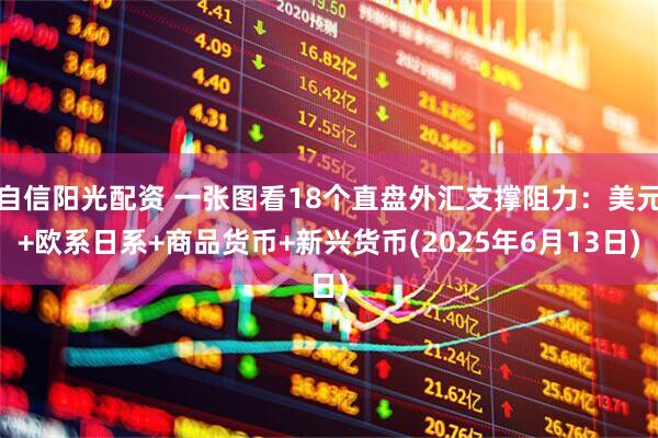自信阳光配资 一张图看18个直盘外汇支撑阻力：美元+欧系日系+商品货币+新兴货币(2025年6月13日)